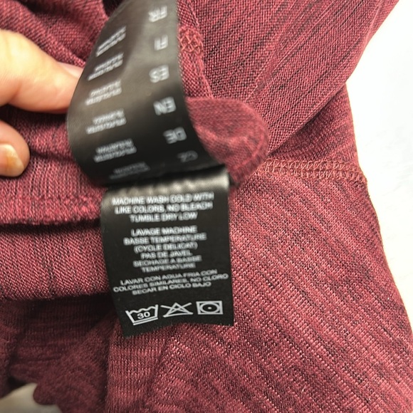 Kühl Lea Cowl Neck Long Sleeve Dress Thumbholes Heathered Plum,  Medium - Picture 7 of 8